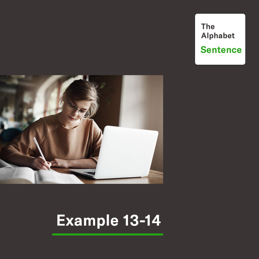 Sentence Practice 13-14