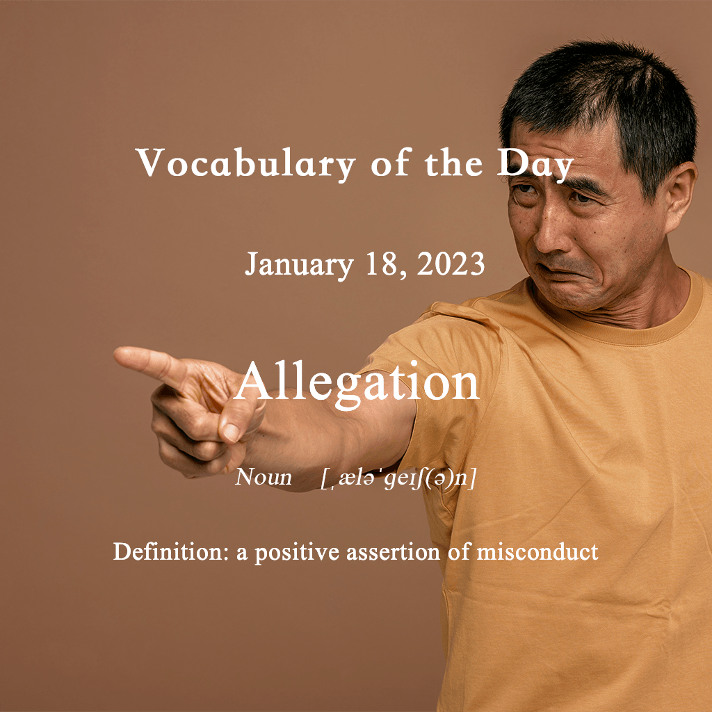 allegation-vocabulary-of-the-day