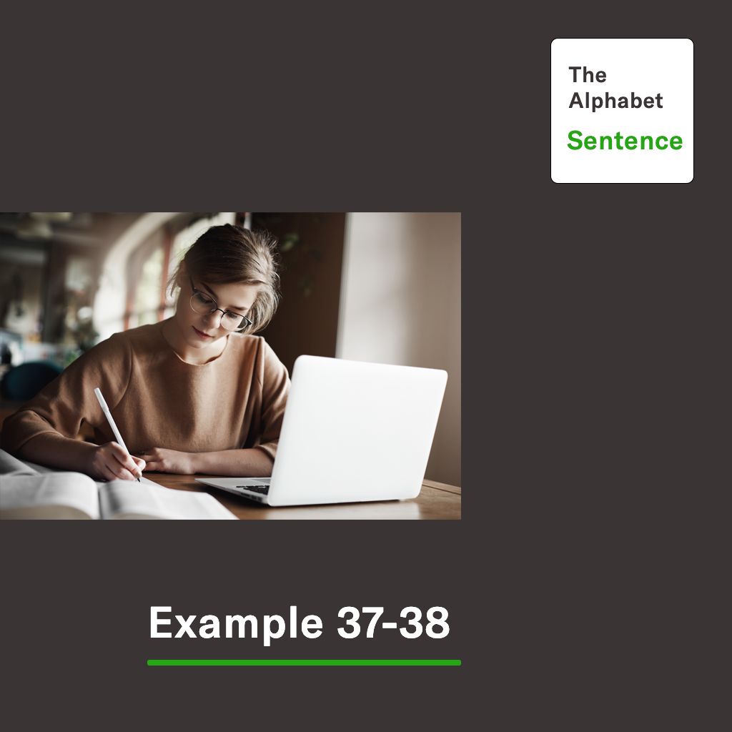 Sentence Practice 37-38