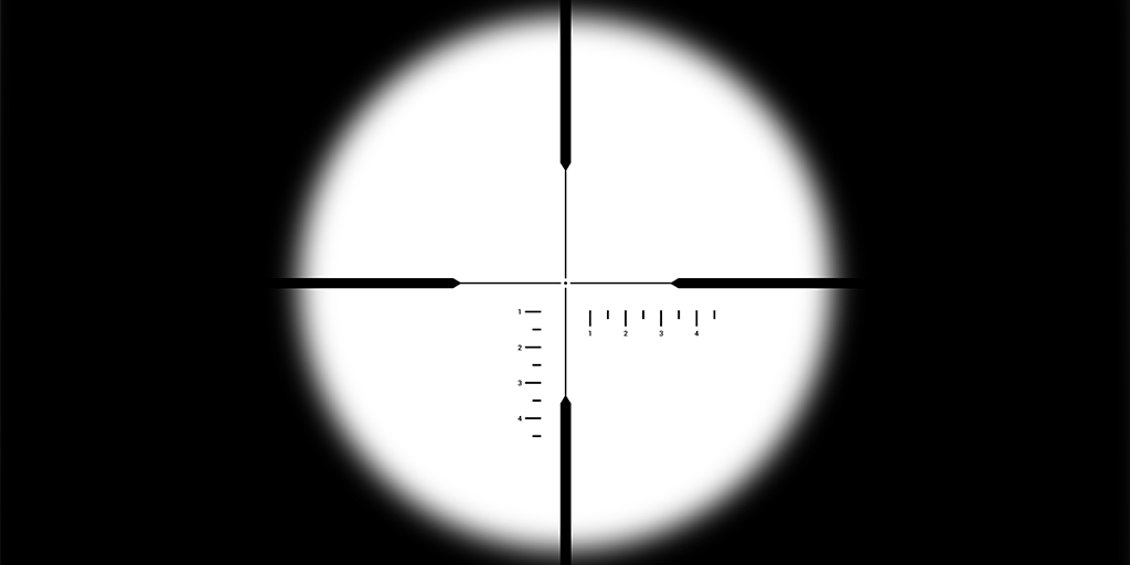 Which of the following pictures BEST interprets the meaning of “crosshairs”? 