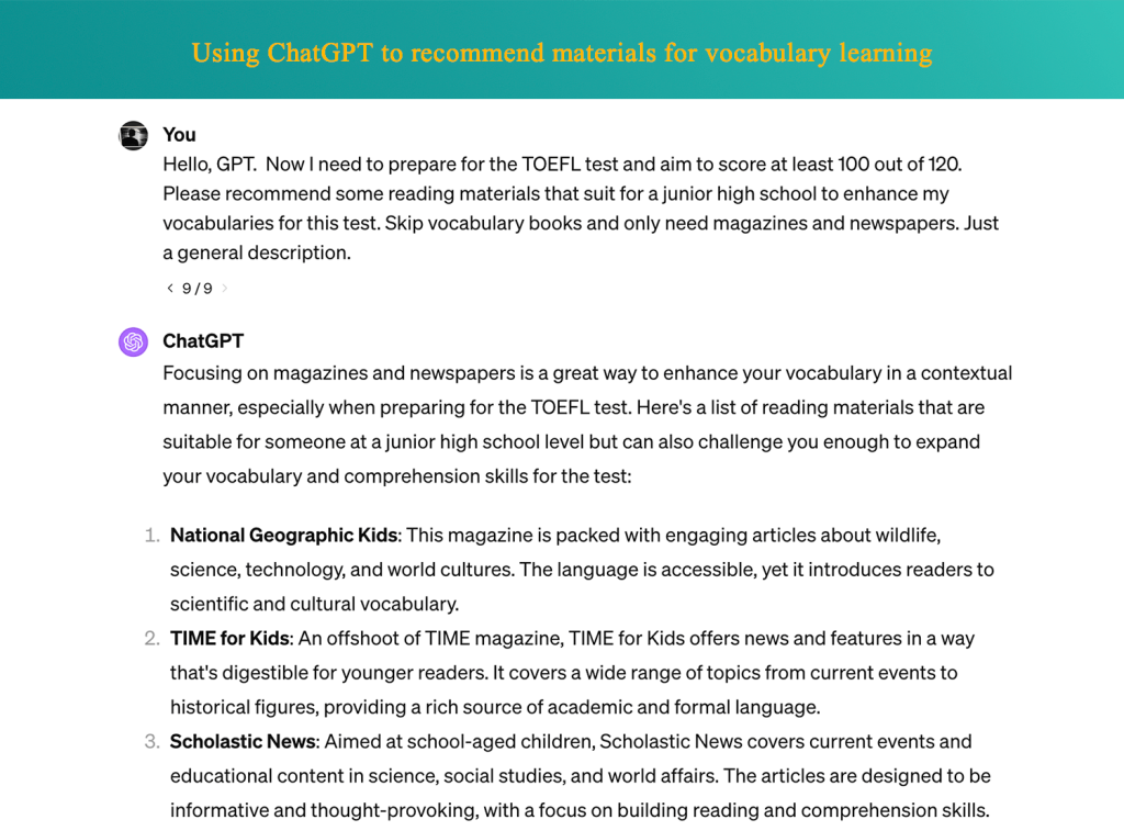 Using-ChatGPT-to-recommend-materials-for-vocabulary-learning