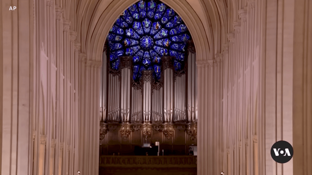 Notre Dame reopens with music, prayers, heads of state